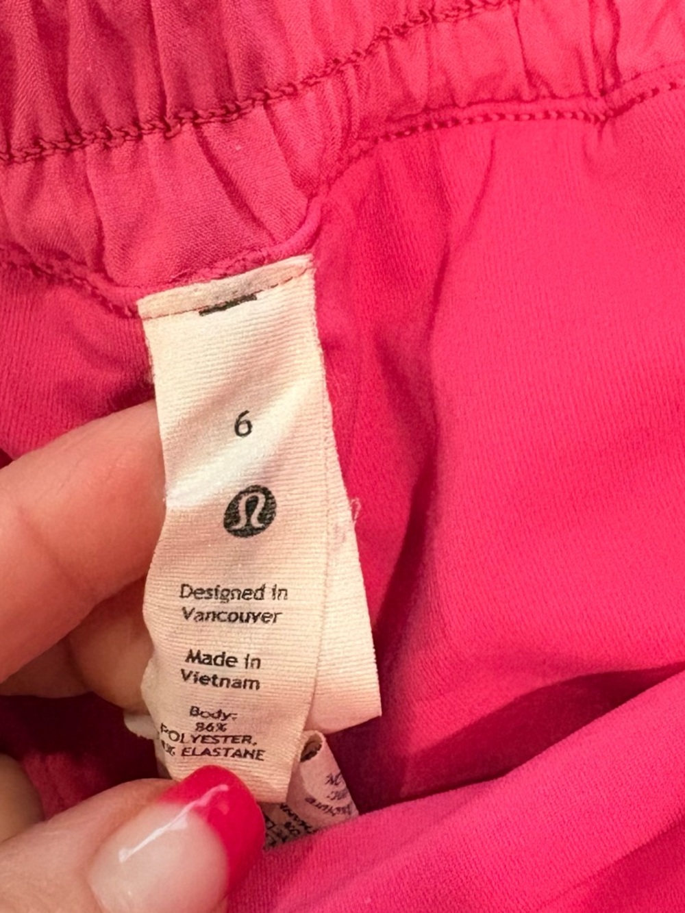 RARE Lululemon Hot Pink Tennis Skirt Size 6 Built-In Shorts Athletic - Picture 4 of 5